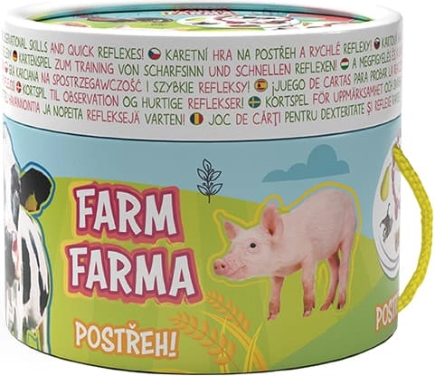 Aufmerksamkeits-Kartenspiel FARMA mit Malvorlage