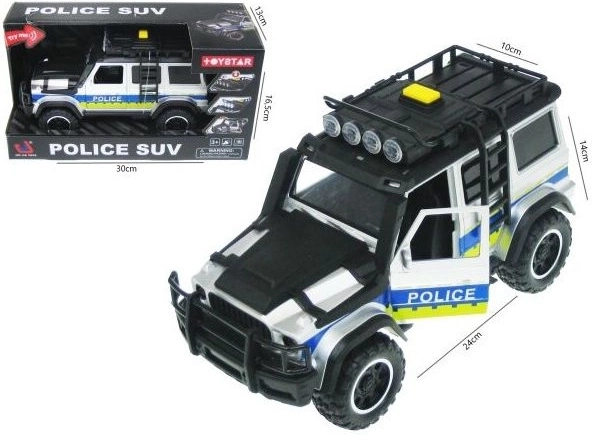 Polizei-Geländewagen mit Licht und Sound 24 cm