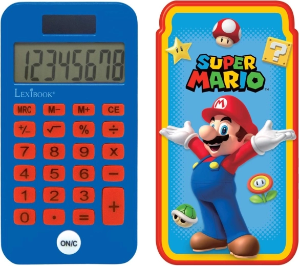 Taschenrechner im Hosentaschenformat mit SUPER MARIO Motiv von Lexibook