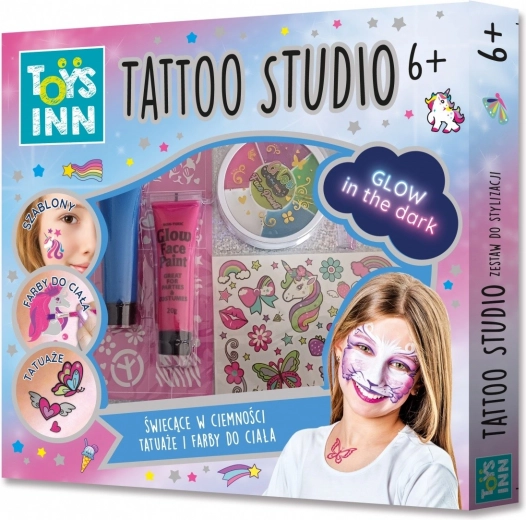 Tattoo Studio Set für Körper- und Gesichtsbemalung