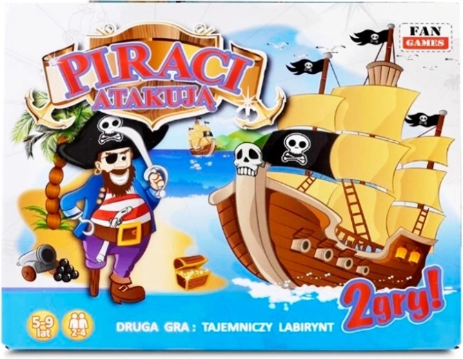 Piraten greifen an – lehrreiches Brettspiel für Kinder