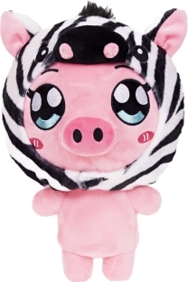 Plüsch-Schweinchen mit Zebra-Hoodie