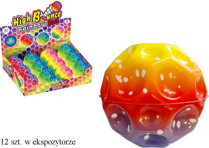 Regenbogen-Sprung-Gummiball Ombré