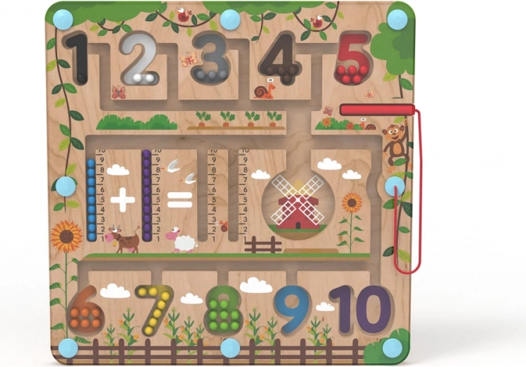 Magnetisches Holz-Spielbrett Mathematik 2Kids Toys