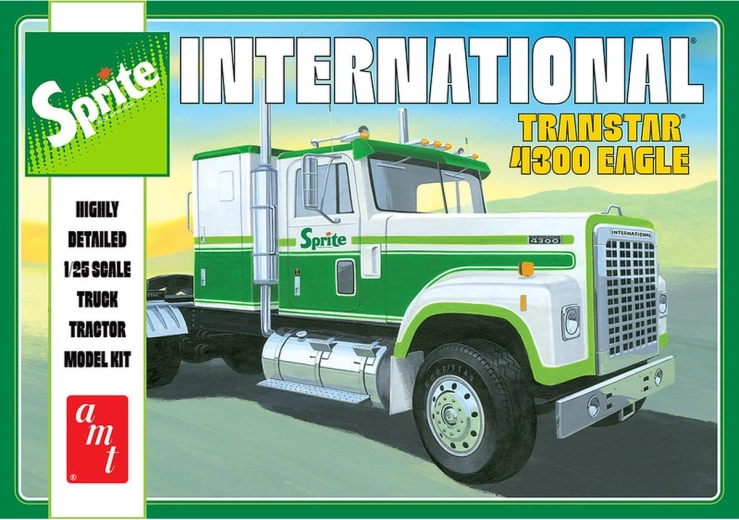 Plastikmodell-Bausatz der Zugmaschine International Transtar 4300 Eagle Sprite 1:25 AMT