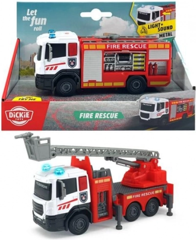 Feuerwehrauto mit Freilauf und Lichtfunktion