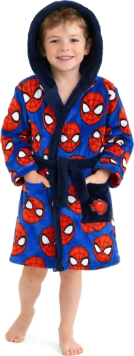 Kinderbademantel Spider-Man mit Kapuze