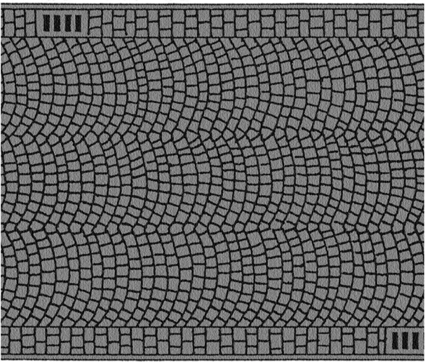 Straßenfolie mit Motiv Pflastersteine 100x6,6 cm
