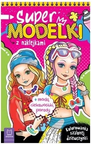 Supermodels – Mode-Malbuch mit glitzernden Stickern