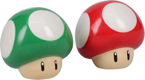 Keramik-Salz- und Pfefferstreuer Super Mario – Pilze