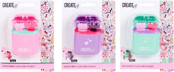 LipPods Lipgloss und Lippenbalsam CREATE IT! mit Schlüsselanhänger