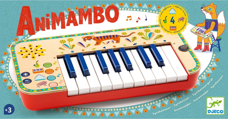 Bemalter Kindersynthesizer DJECO