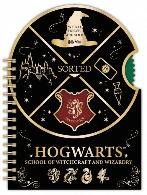 Harry-Potter-Notizblock mit Spinner Hogwarts, liniert