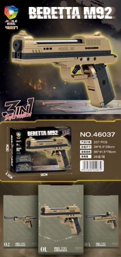 Baukasten-Pistole mit 237 Teilen