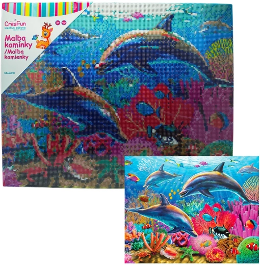 Diamantmalerei – Delfine 40 × 50 cm