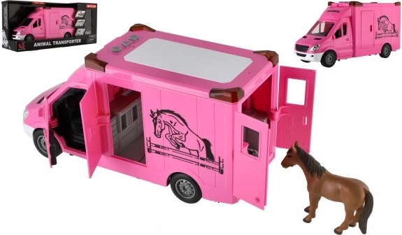 Spielzeug pinker Pferdetransporter mit Effekten