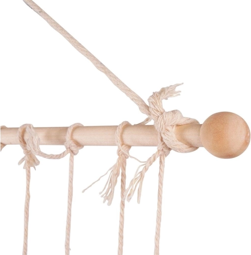 Stabile Holzstange und strapazierfähige Schnüre