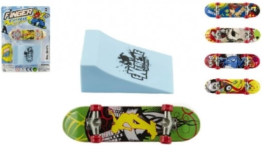 Finger-Skateboard mit Rampe für Kinder 10 cm