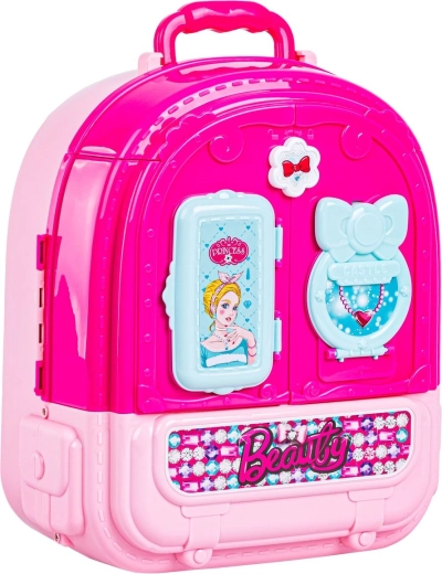 Rucksack, Koffer und Spielset in einem
