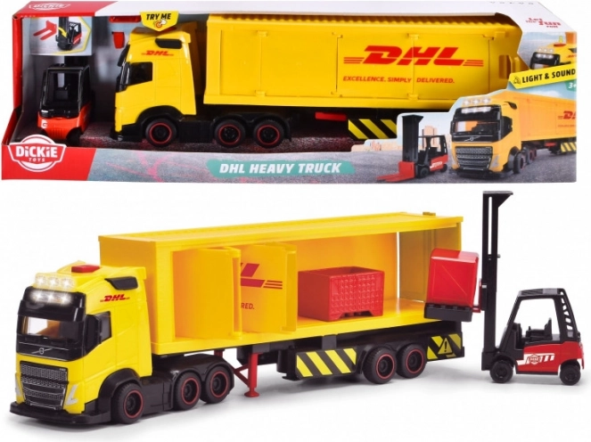 Städtischer LKW mit DHL-Anhänger 35 cm