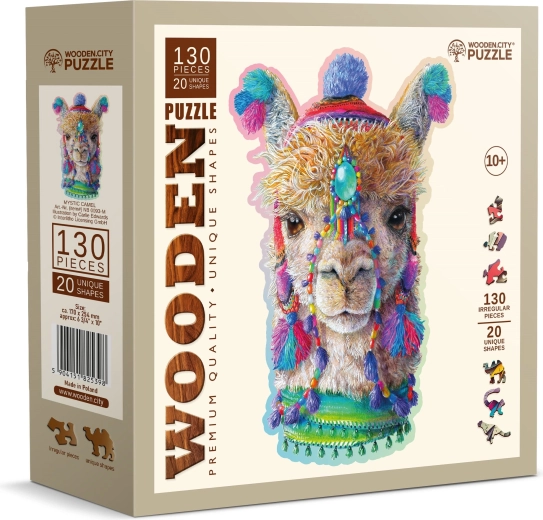 Holzpuzzle Mystische Lama 130 Teile WOODEN CITY