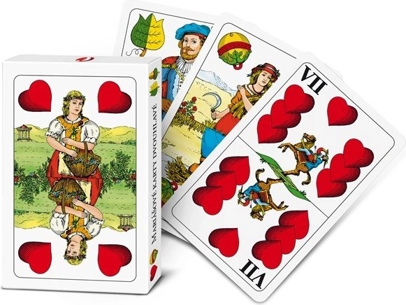 Efko Spielkarten Mariáš, doppelte Bildköpfe, in Schachtel