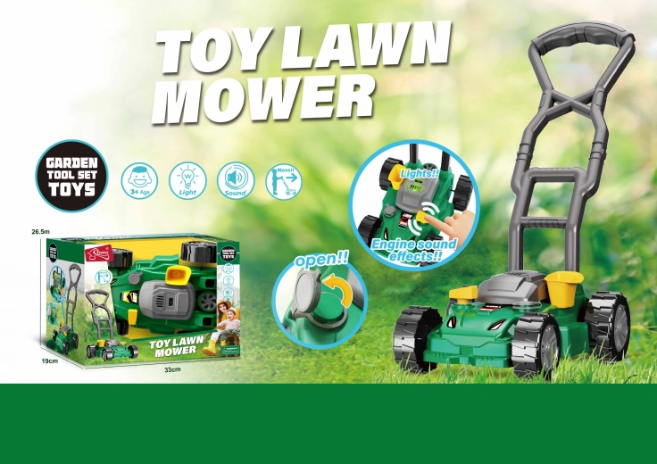 Kinder-Rasenmäher mit Licht- und Soundeffekten
