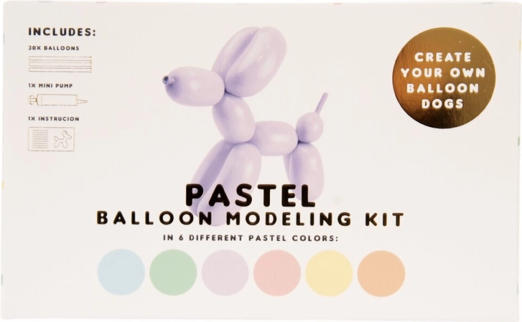 Kreativset mit Modellierballons mit Handpumpe (30 Stk.)