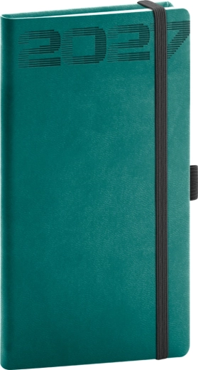 Notique Taschenkalender Aprint Top 2027 petrol 9 × 15,5 cm