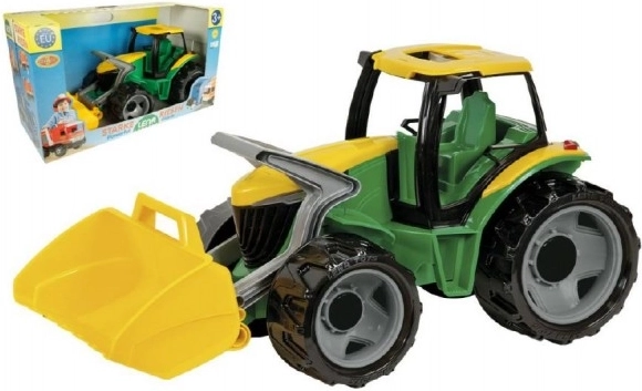 Kindertraktor mit Schaufel Grün-Gelb