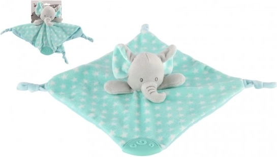 Kuscheltuch Elefant für Babys 25 × 25 cm – Mint