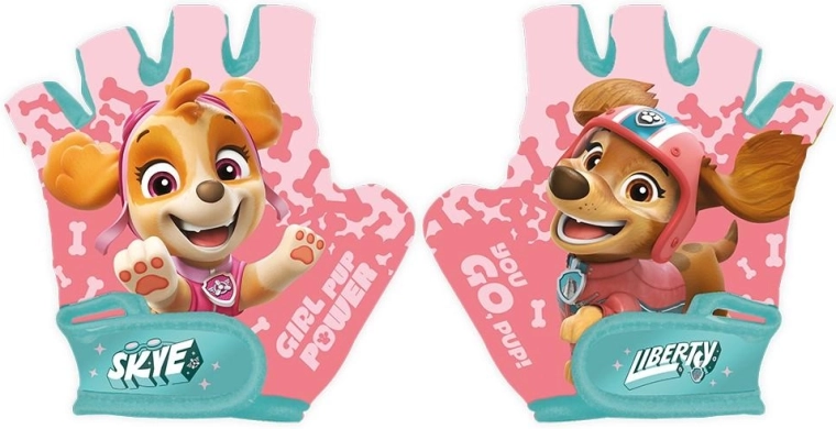 Kinder-Fahrradhandschuhe Paw Patrol rosa – 1 Stück
