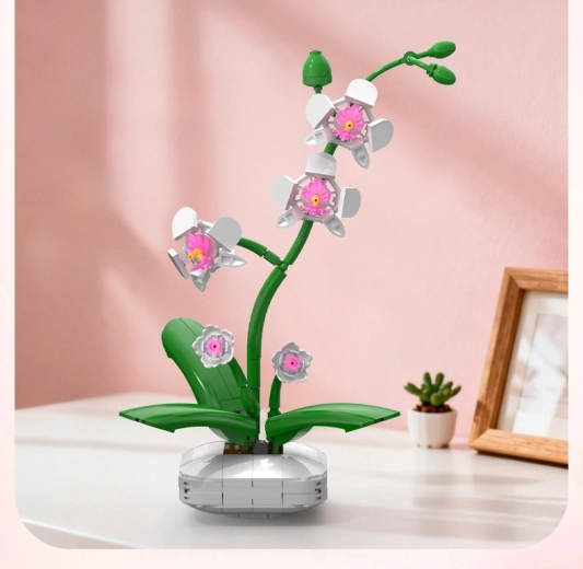 Realistische Orchidee als Design-Dekoration