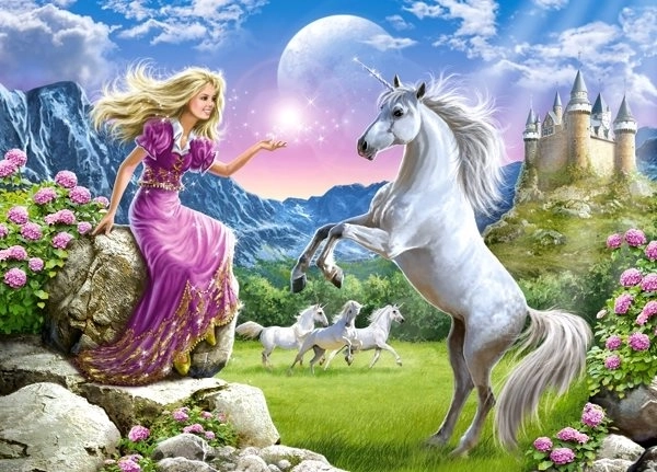 Puzzle 180 Teile My Friend Unicorn