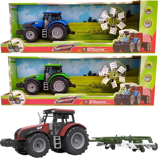 Bauernhof-Traktor mit Heuwender mit Sound und Licht