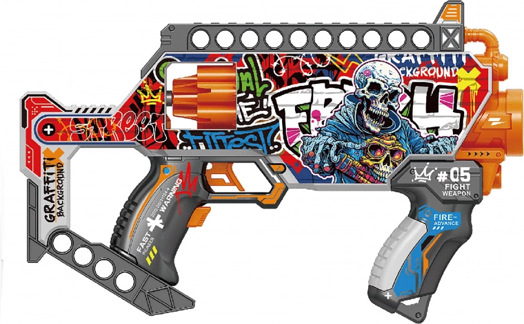 Schaumwaffen-Maschinenpistole im Revolverstil 35 cm