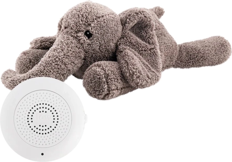 Flow Plüsch-Elefant mit Herzschlag George grey