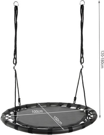 Großer Durchmesser 100 cm für bequemes Sitzen