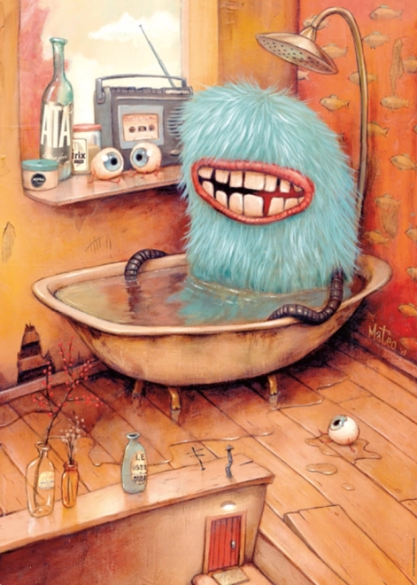 Puzzle HEYE Zozoville: In der Badewanne 1000 Teile