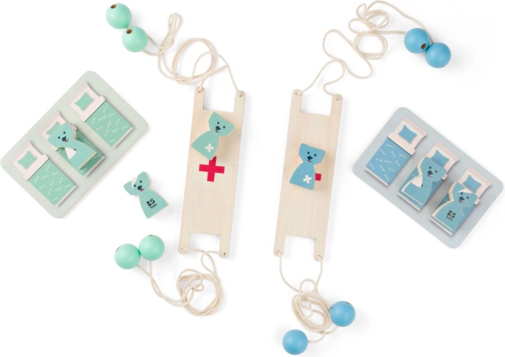 Rette den Hund – kooperatives Balance-Brettspiel aus Holz