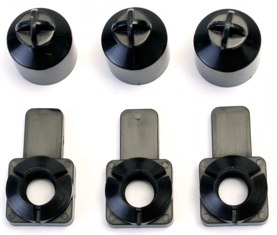 Kopf des Standsockels für Carrerabahnen Evolution, Digital 132 und Digital 124 (3 Stk.)