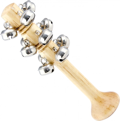 Bino Glockenspiel mit Glöckchen auf Holzgriff