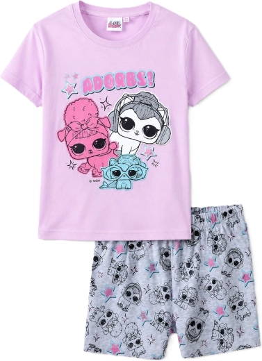 Rosa-grauer Baumwoll-Pyjama LOL