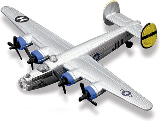 Maisto Fresh Metal Tailwinds Flugzeug B-24 Liberator silber