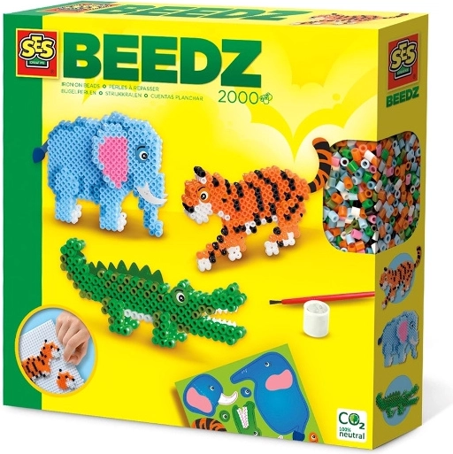 SES Bügelperlen – Safari-Tiere 3D