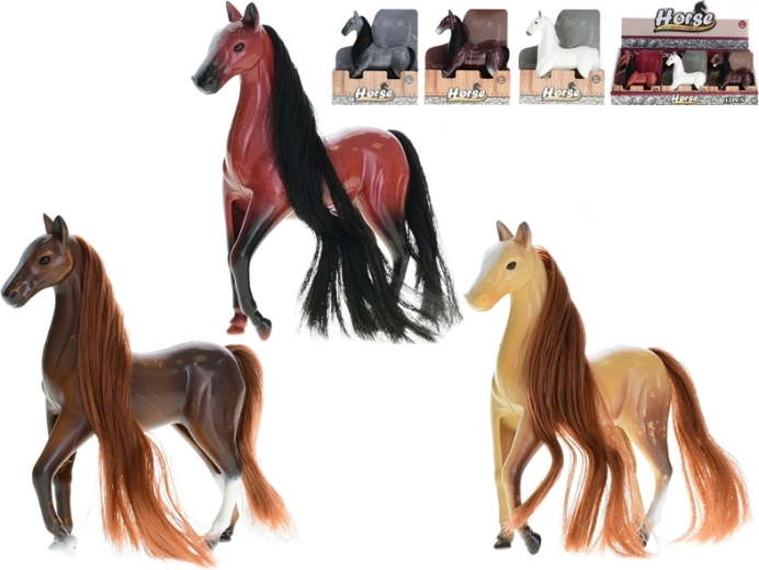 Stehendes Kunststoffpferd 12 cm