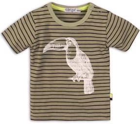 Dirkje Kinder-T-Shirt mit kurzem Ärmel Tropical toucan do it grün