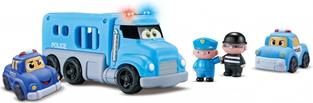 Polizeiautos mit Effekten - Set 4 Stück