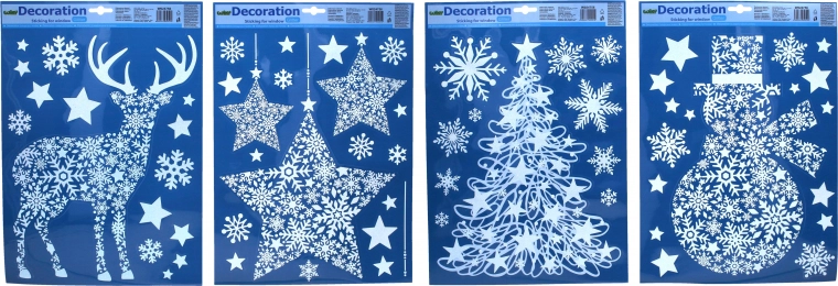 Weihnachtsfensterdekoration 41x29 cm