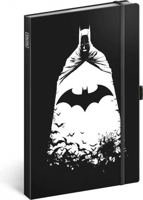 Notizbuch BATMAN mit elastischem Gummiband und Stiftschlaufe